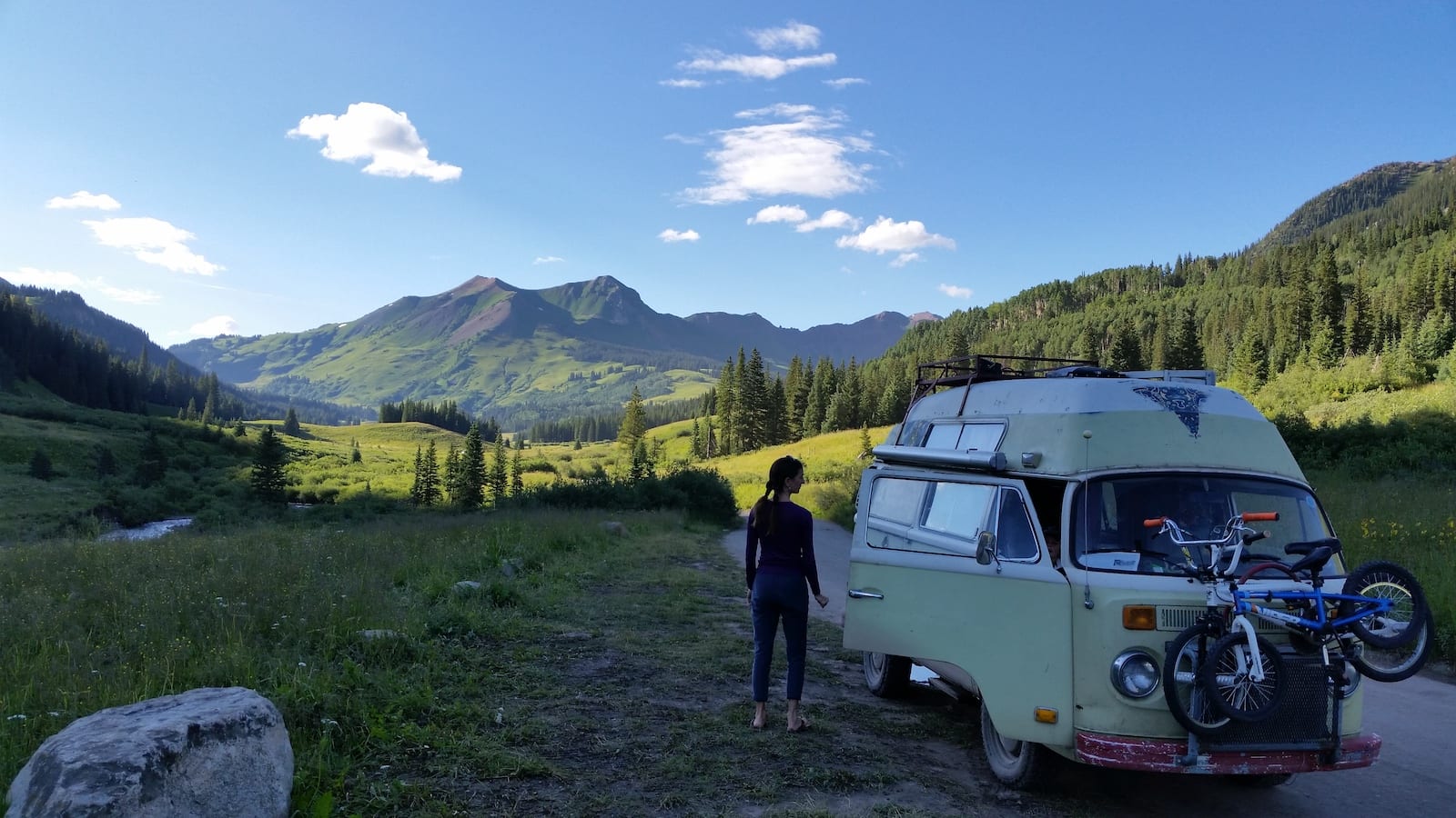 Overlooking Schofield Pass near Crested Butte, CO