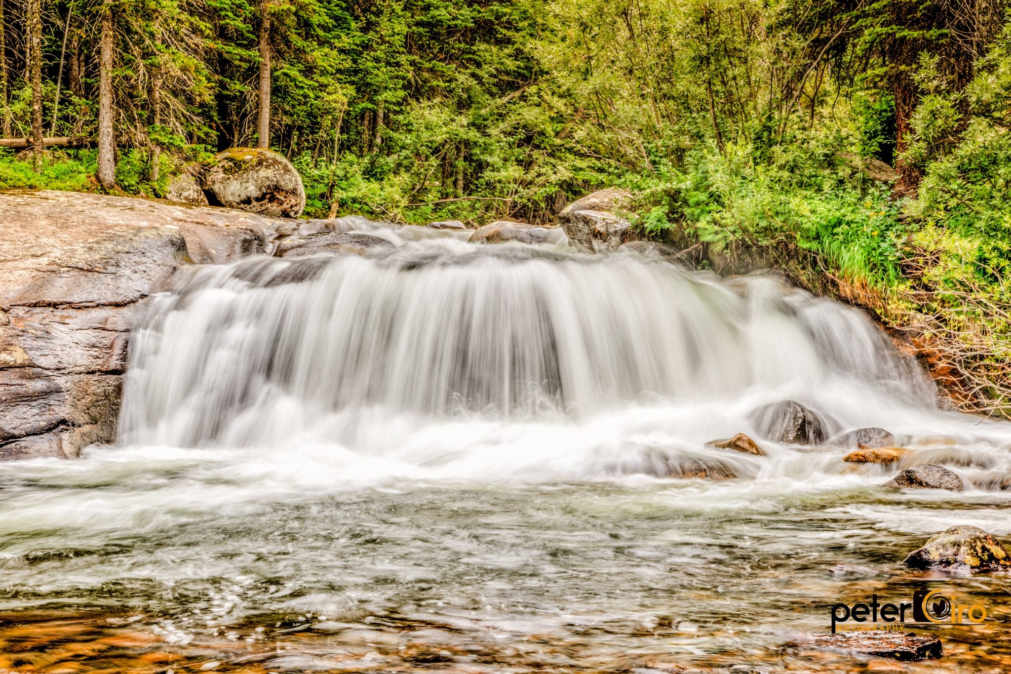 Allenspark CO Waterfall Finch Lake