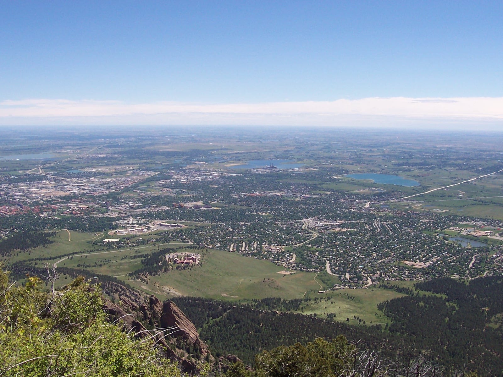 South Boulder CO Aerial View from Bear Peak