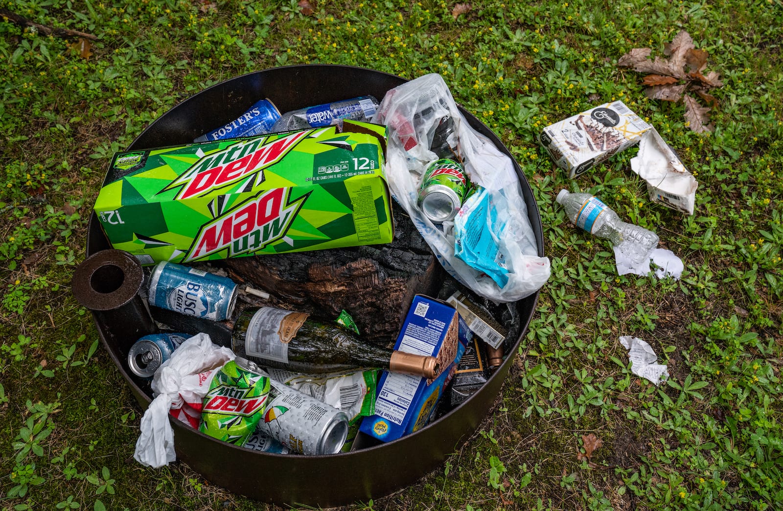 Camping Etiquette Campsite Litter Fire Ring Trash