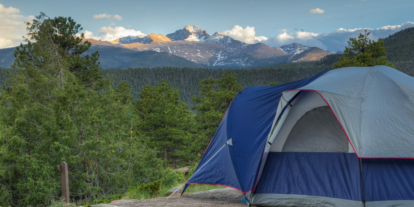 Camping Tent Rocky Mountain National Park Colorado