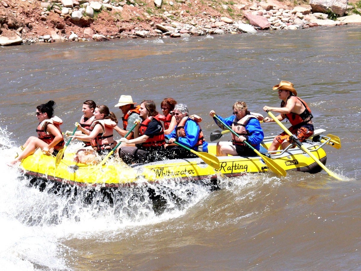 Colorado River Rafting Glenwood Springs Whitewater Park Colorado