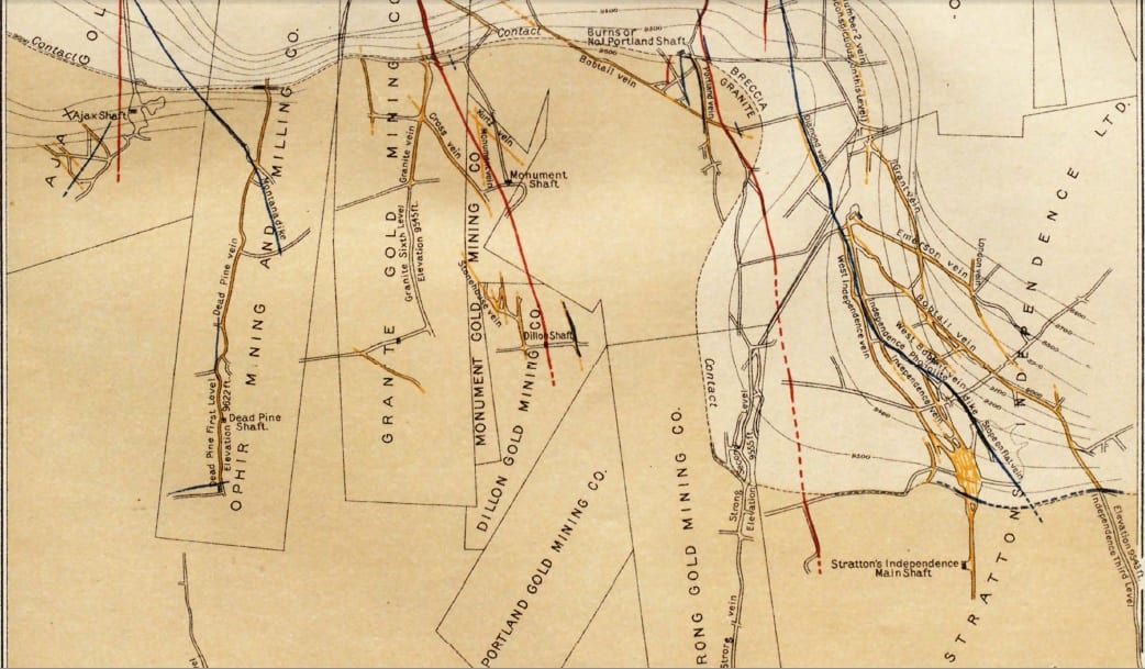 Cripple Creek CO Gold Mines Circa 1906