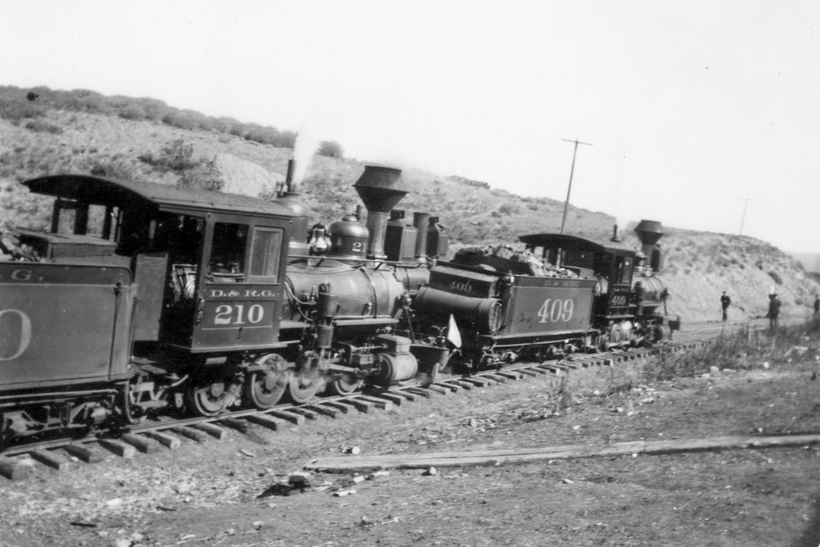 Denver & Rio Grande Narrow Gauge Railroad Circa 1906 Montrose CO