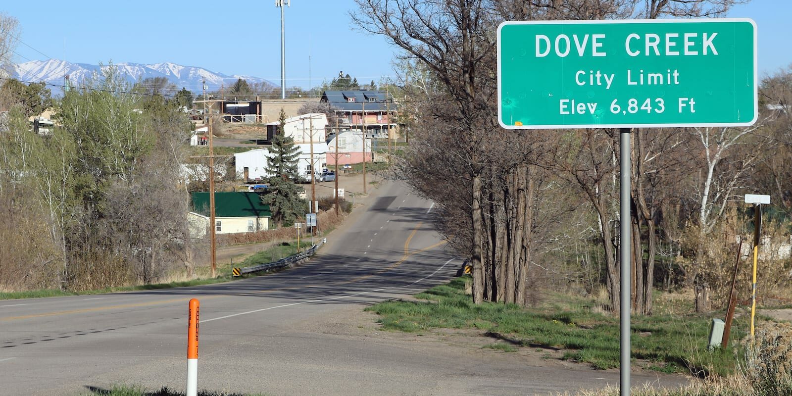 Dove Creek CO City Limit Sign