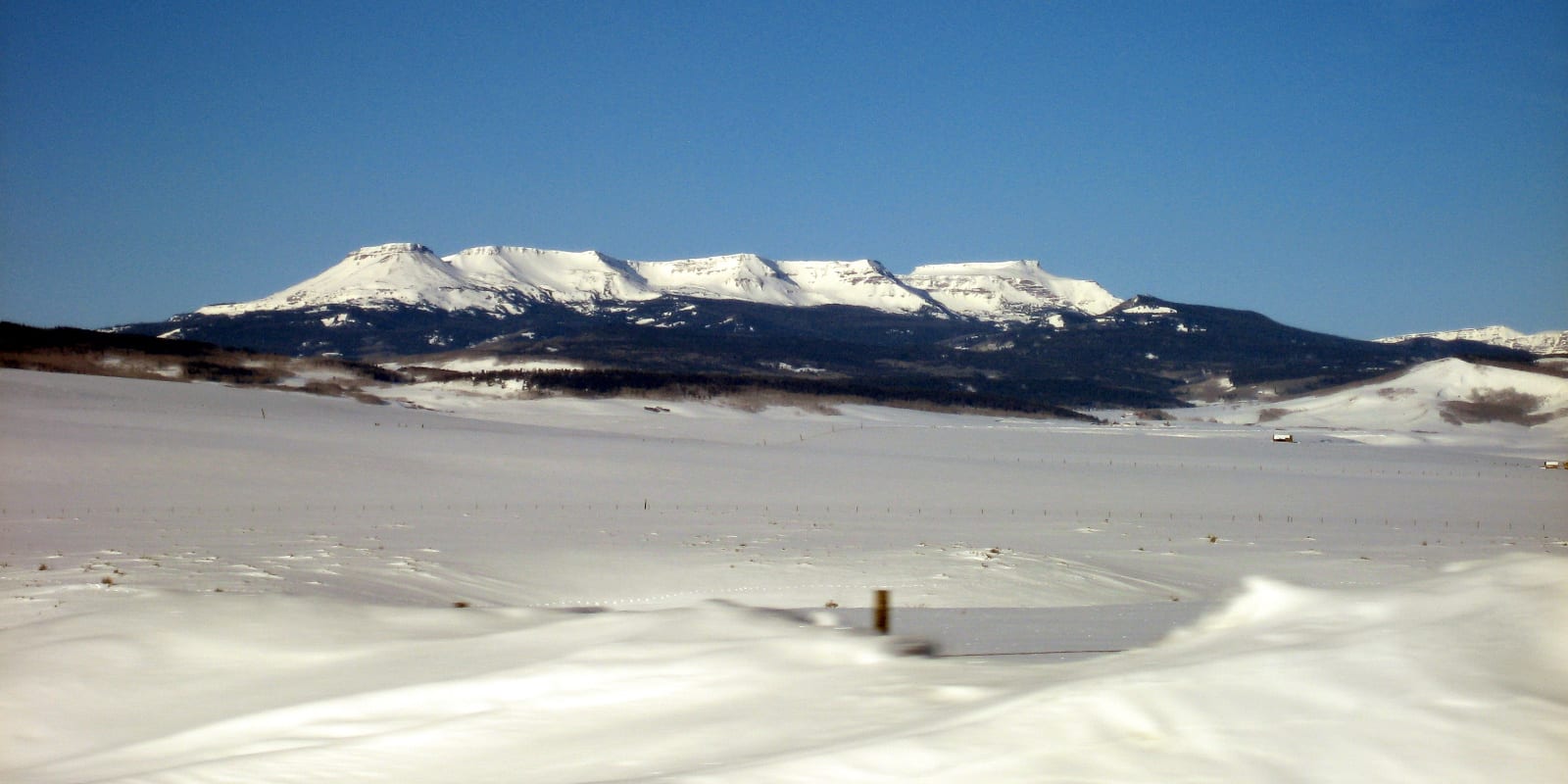 Flat Tops Wilderness Area Winter Snow