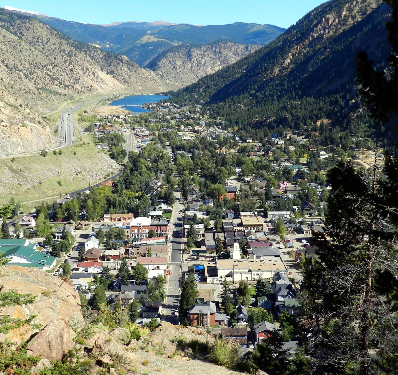 Georgetown CO Aerial View from Guanella Pass