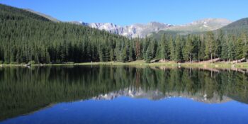 Mount Evans behind Echo Lake near Idaho Springs CO