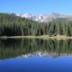 Mount Evans behind Echo Lake near Idaho Springs CO