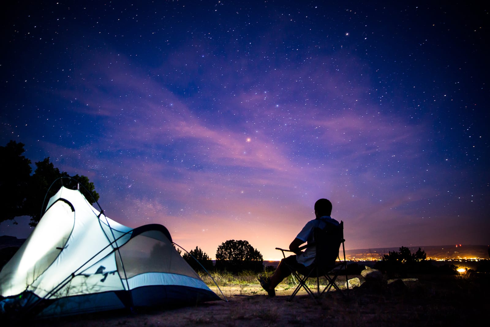 Tent Camping Fruita Colorado Stargazing