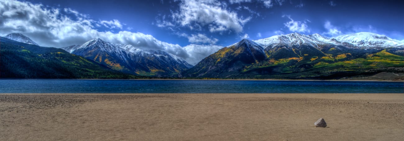 Twin Lakes Reservoir Panorama Colorado