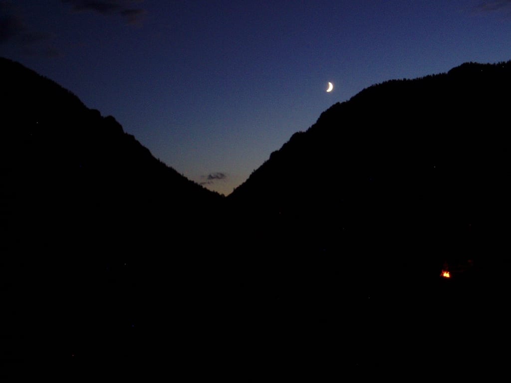 Upper Colorado River Moonlight and Campfire Radium CO