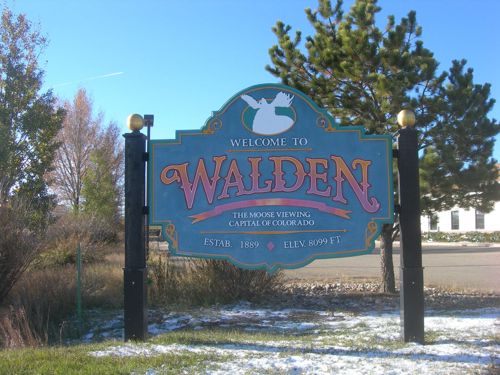 Welcome to Walden Colorado Sign
