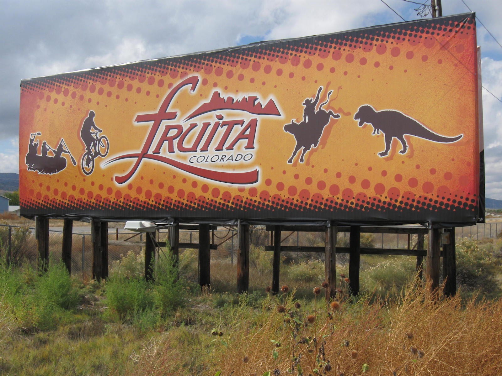 Interstate 70 sign at Fruita exit, CO