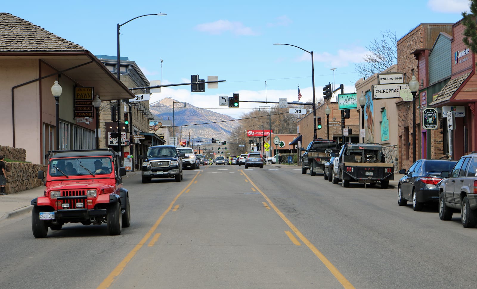 Railroad Avenue in Rifle, CO