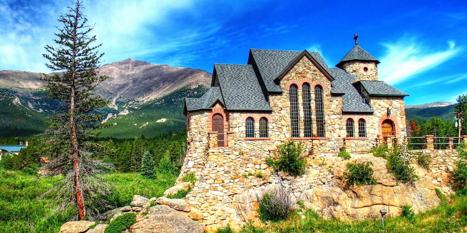 Saint Malo’s Chapel on the Rock Allenspark, CO Historic Landmark in