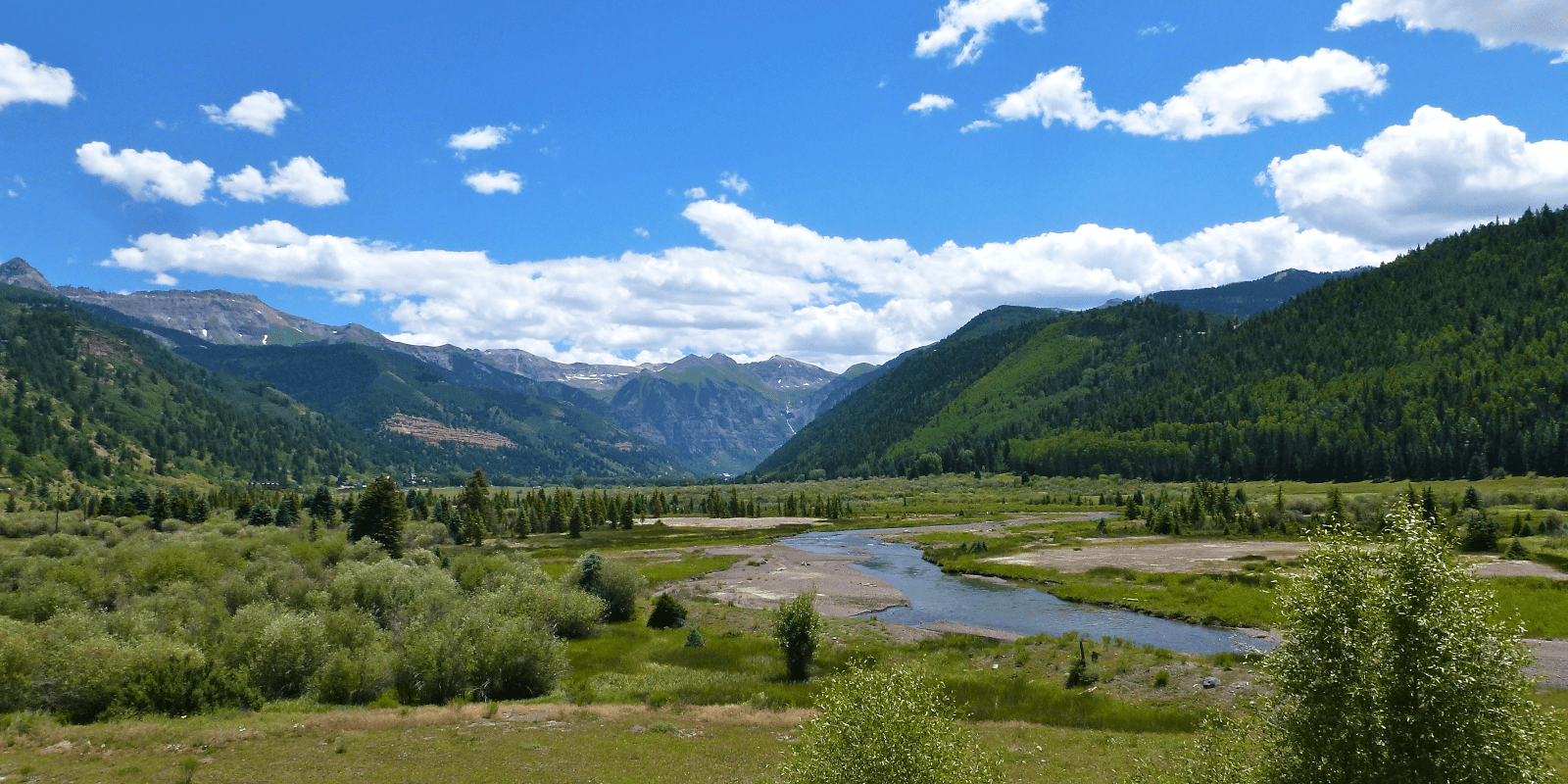 San Miguel River coming from Telluride, CO