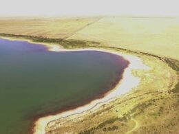 Adobe Creek Reservoir Colorado Aerial View