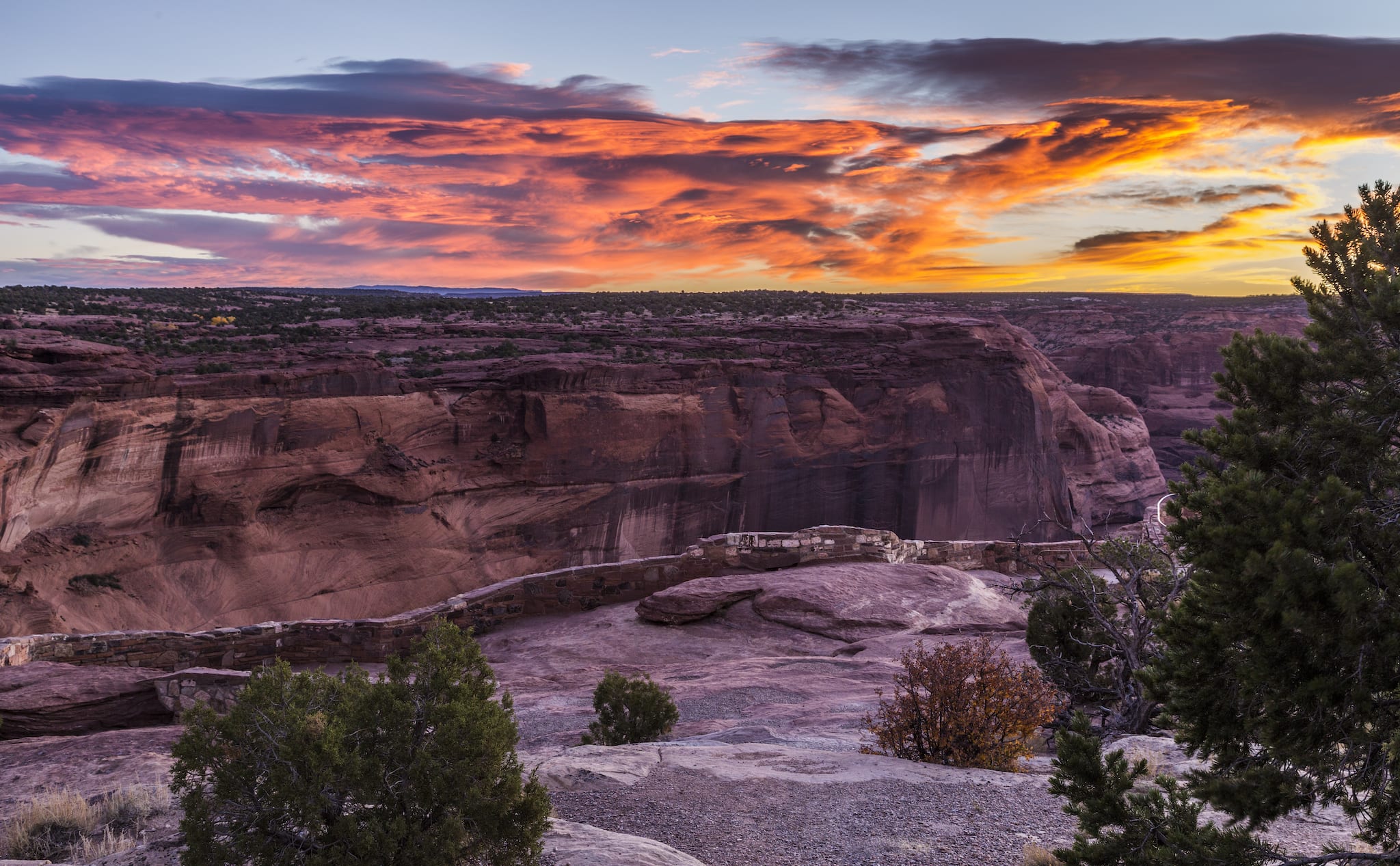 Canyon de Chelly National Monument Sunrise Arizona