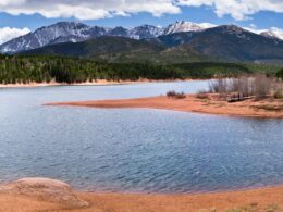 Crystal Creek Reservoir Beach Shoreline Peak Colorado