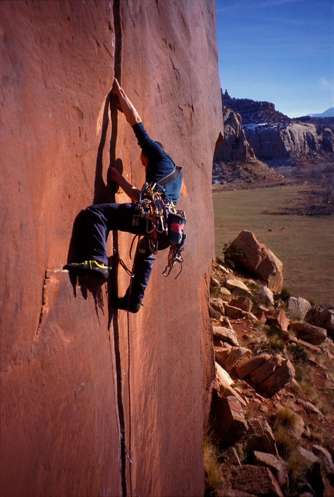 Indian Creek Rock Climbing Coyne Crack Utah