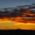 La Junta CO Sunset over Front Range