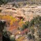 Ancient Cliff Dwellings Autumn Colors Mesa Verde National Park Colorado