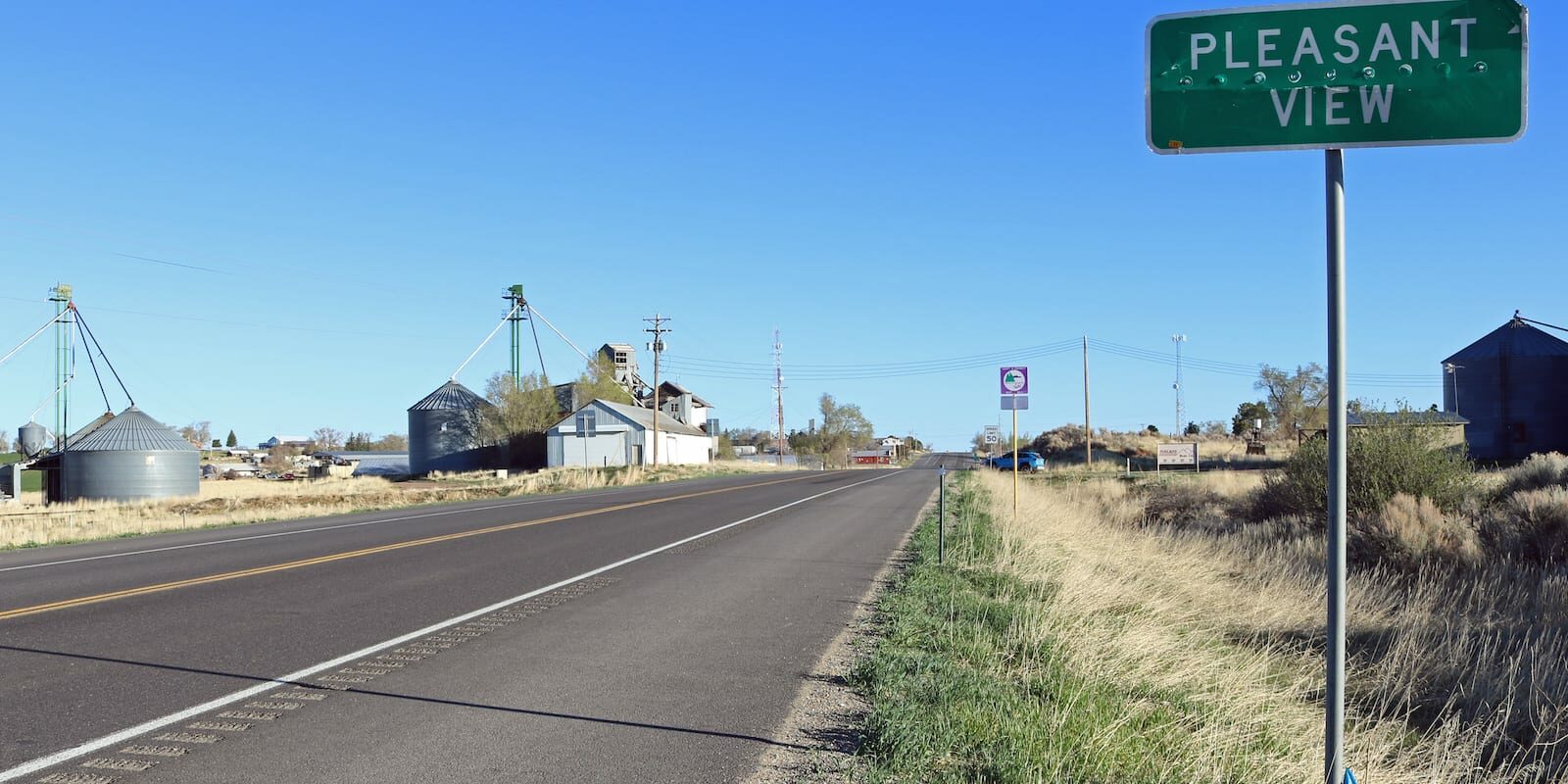 Pleasant View CO Sign Highway 491