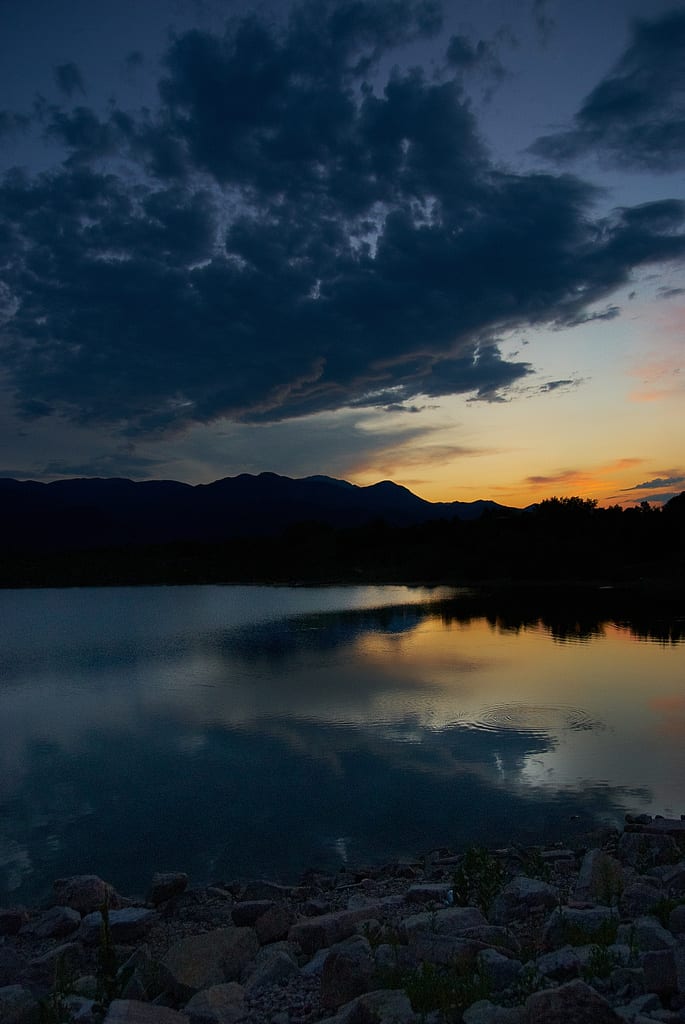 Quail Lake Colorado Springs Sunset