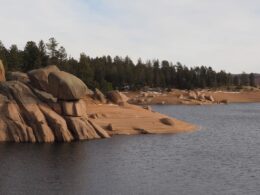 Rampart Reservoirs Boulder Shoreline Woodland Park Colorado