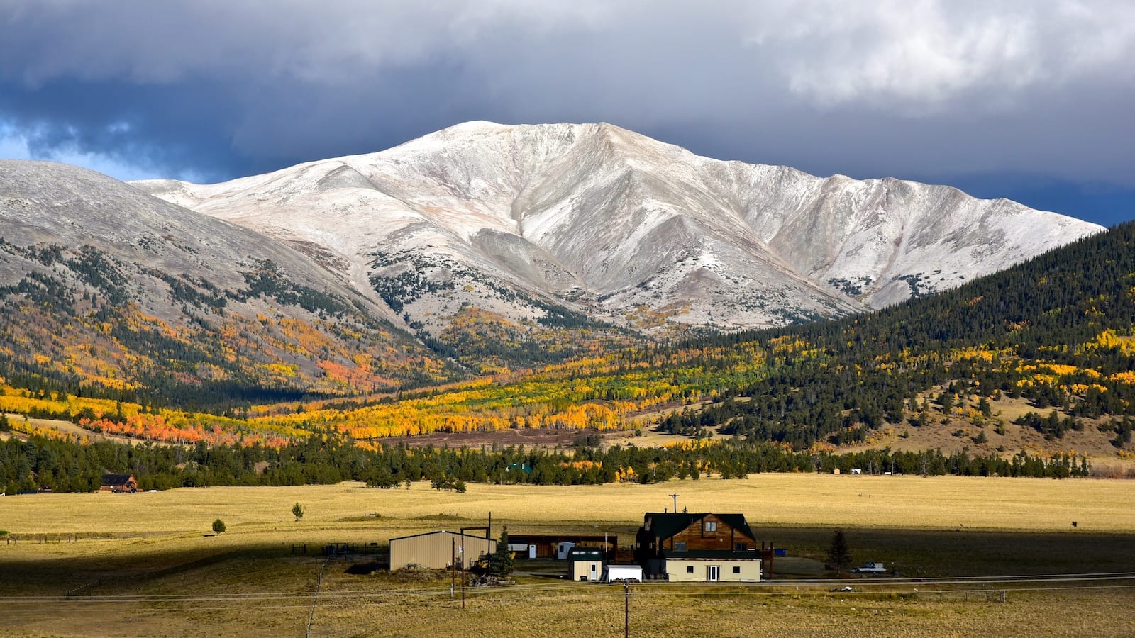 South Park Colorado Autumn Colours Highway 285 dekat Fairplay