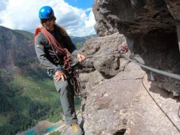 Via Ferrata Telluride Guide Aaron San Juan Mountain Guides