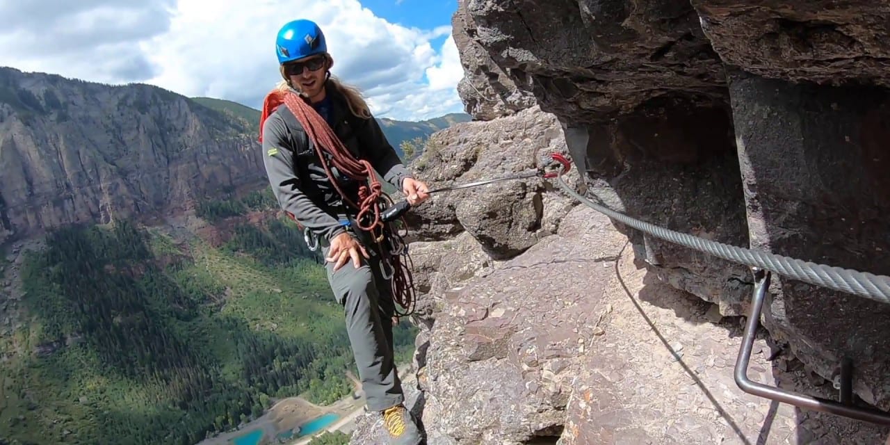 Via Ferrata Telluride Guide Aaron San Juan Mountain Guides