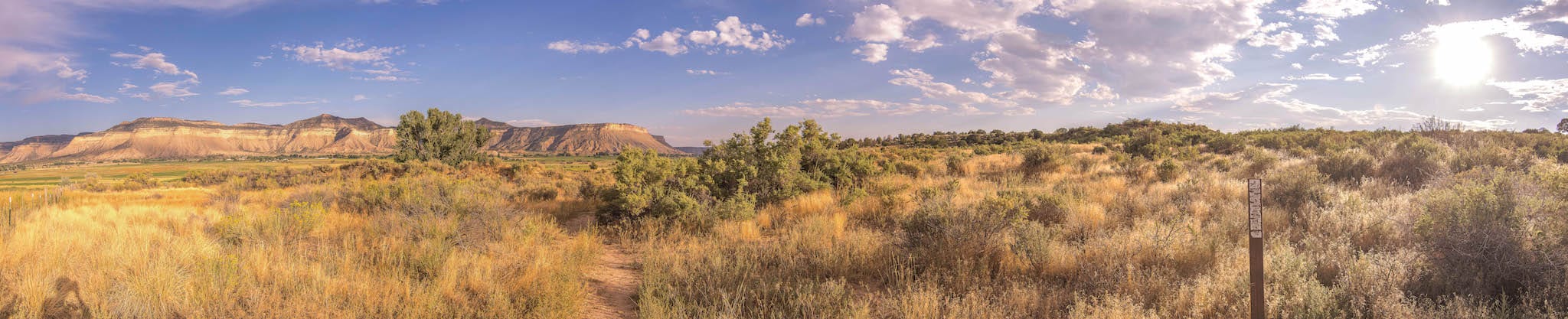 Yucca House National Monument Colorado Panorama