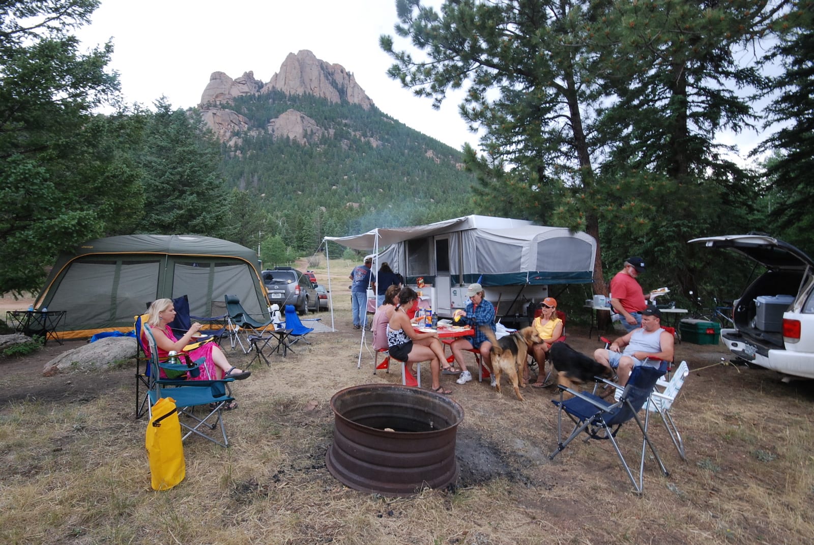 Camping near Wellington Lake, CO