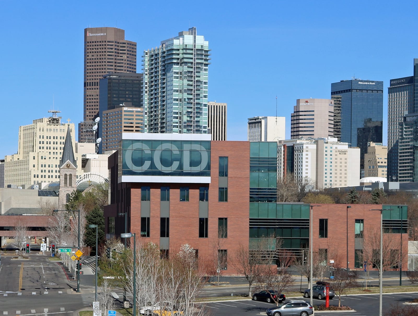 Gedung Pertemuan Kampus Auraria dari Community College of Denver