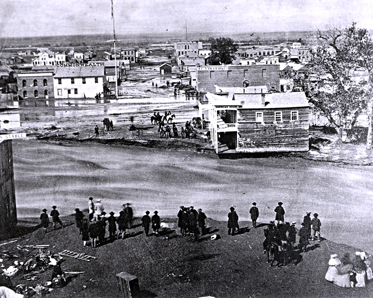 Auraria, Colorado Cherry Creek Banjir tahun 1864