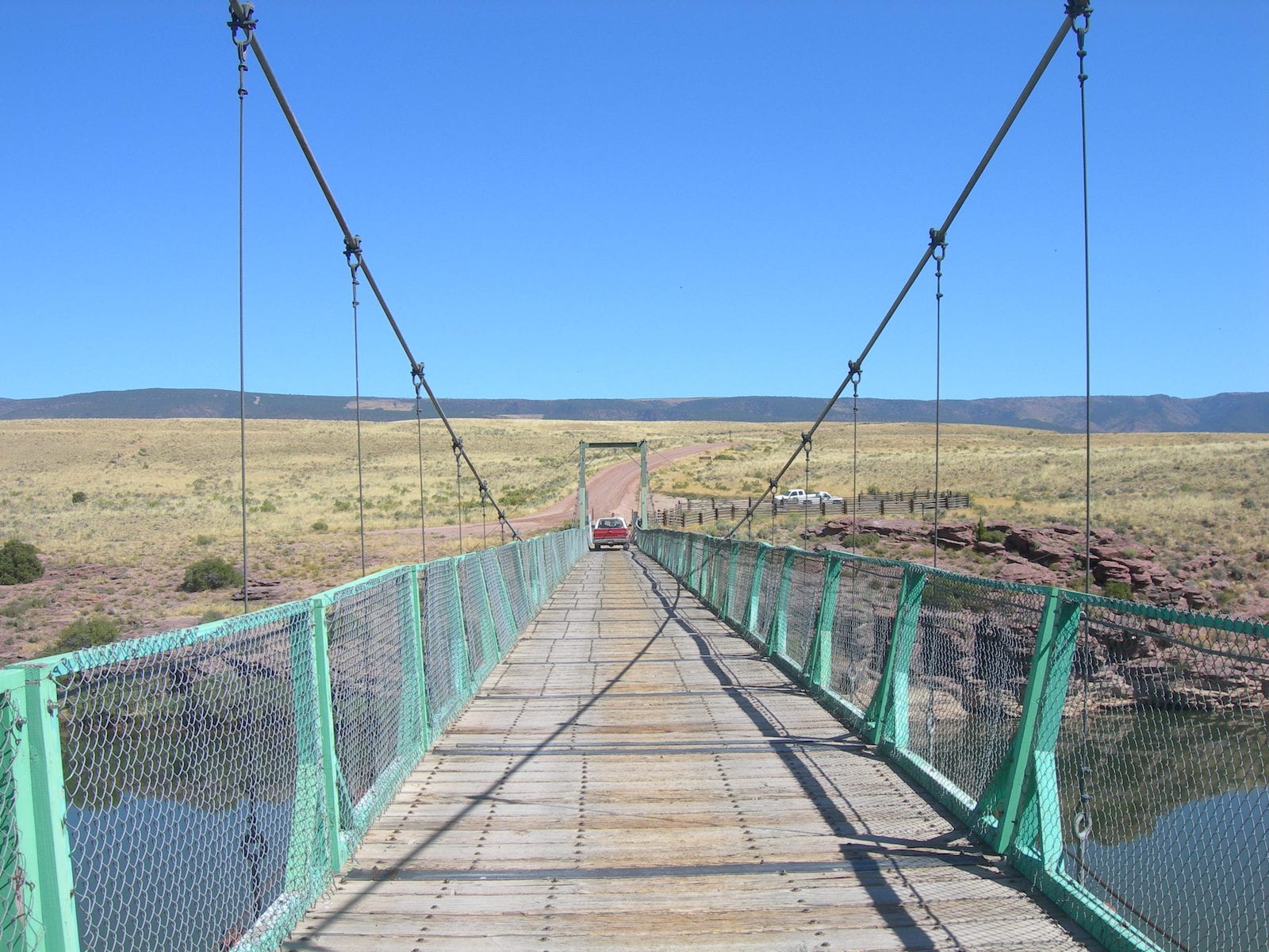 Browns Park Wildlife Refuge Green River Suspension Bridge