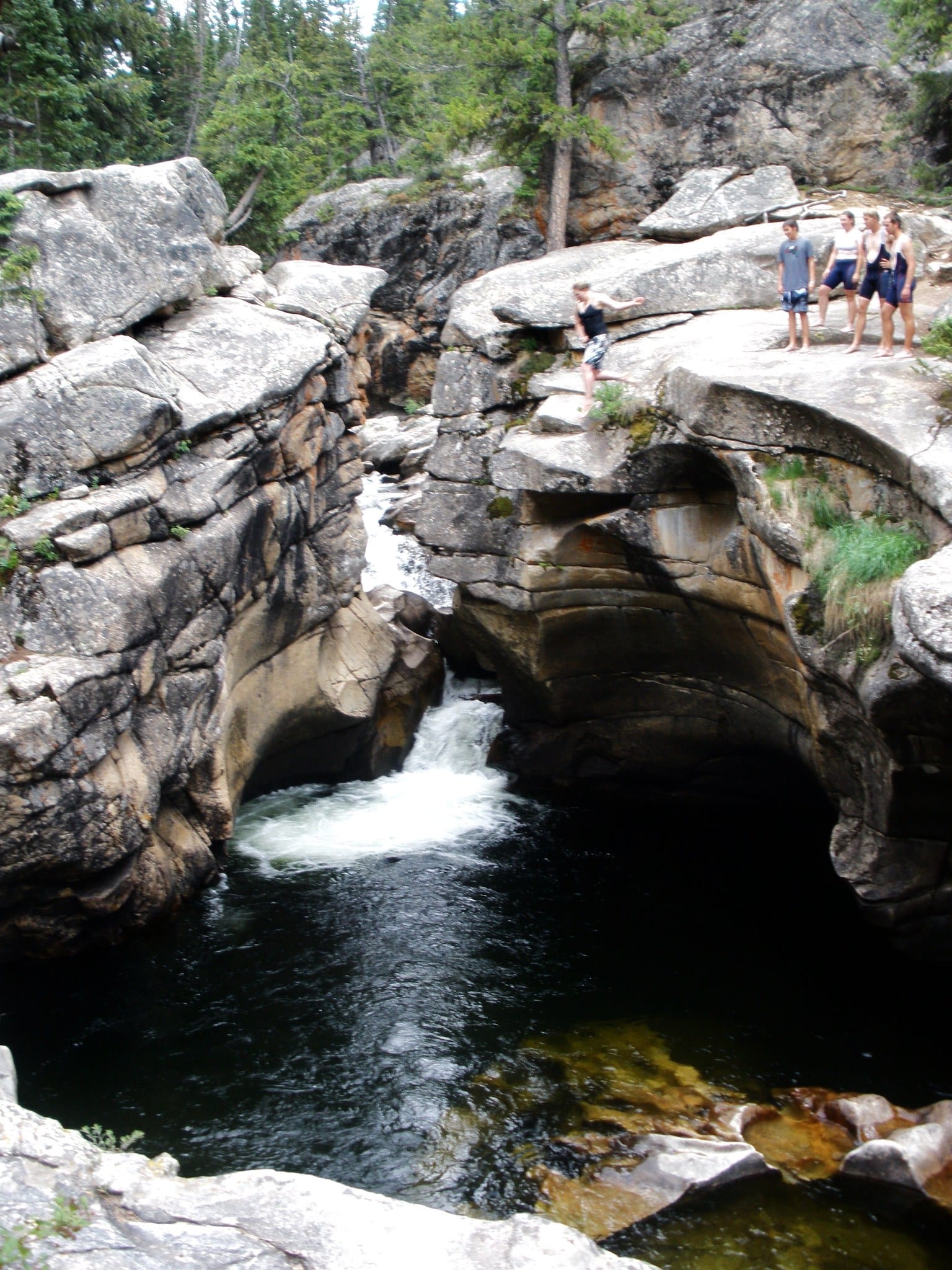 Cliff Jumping Devil's Punchbowl Aspen CO