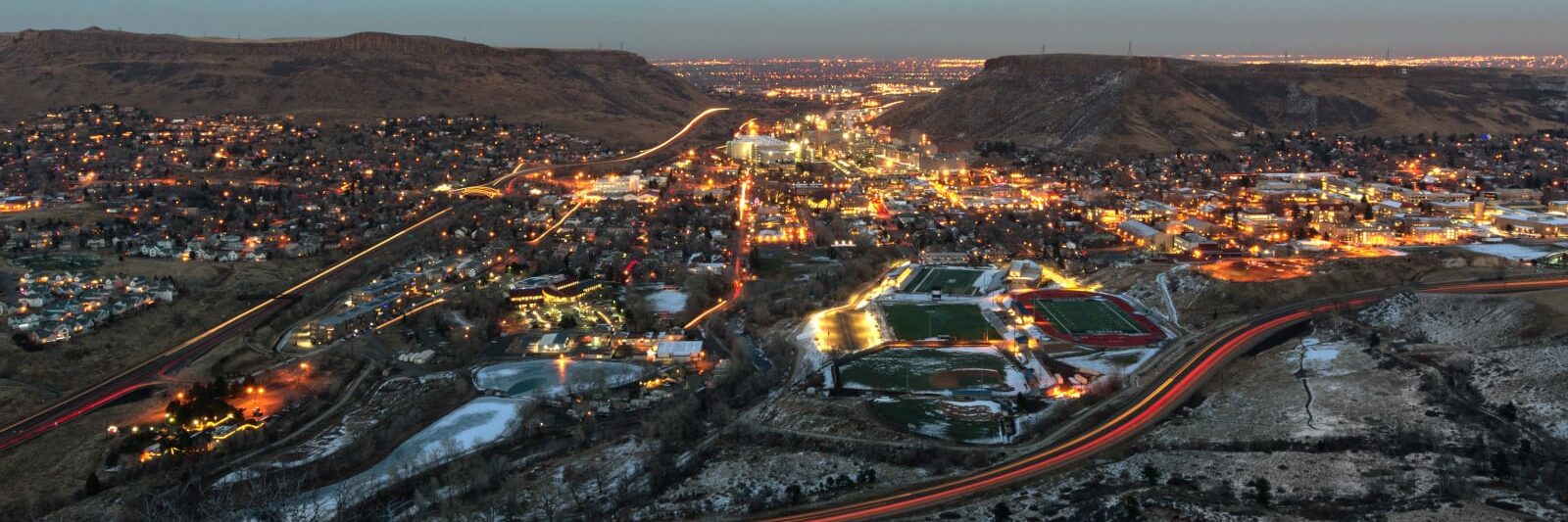 Lookout Mountain overlooking downtown Golden CO