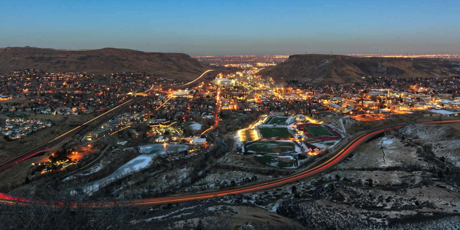 Lookout Mountain overlooking downtown Golden CO