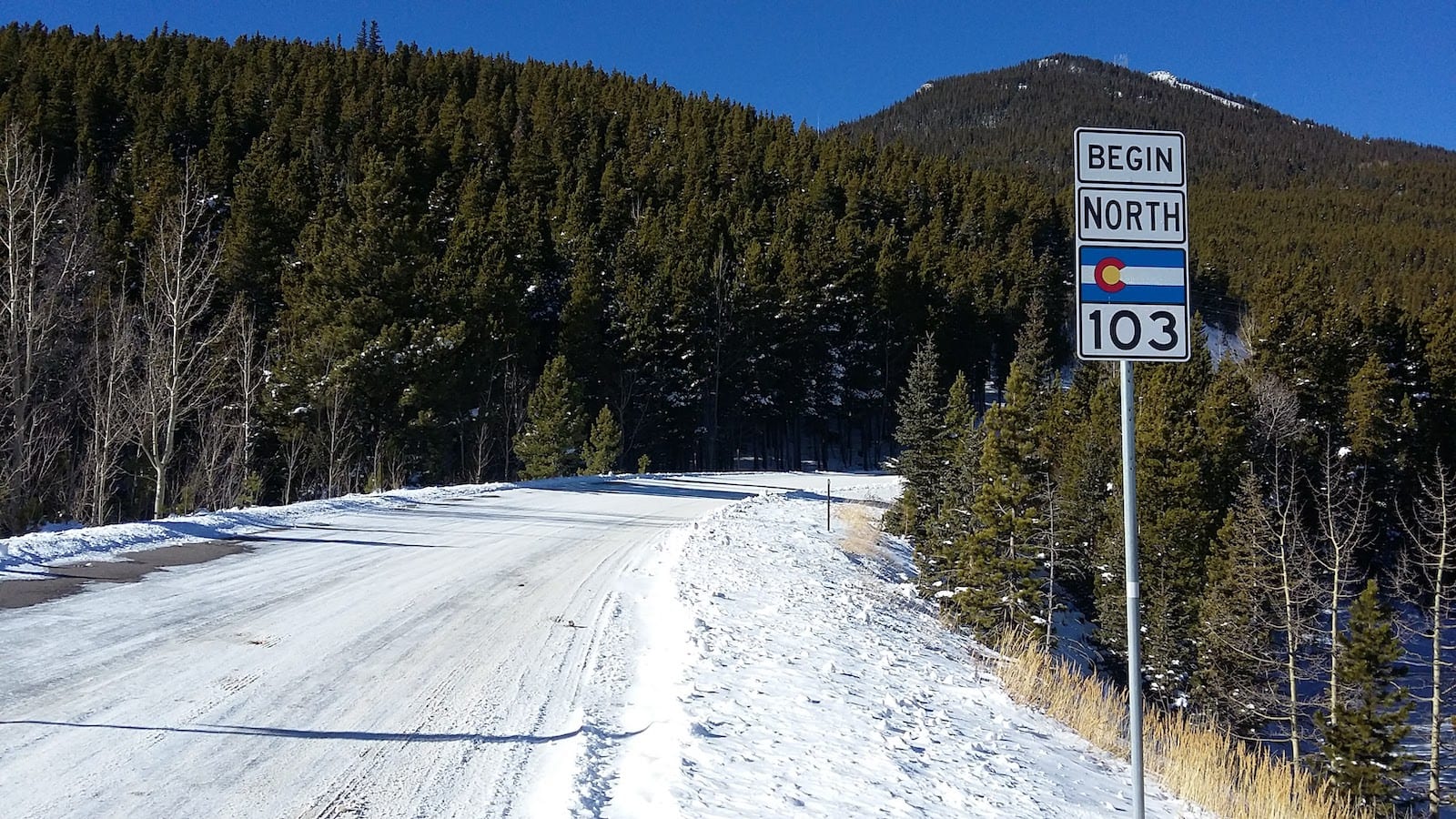 State Highway 103 Squaw Mountain Colorado
