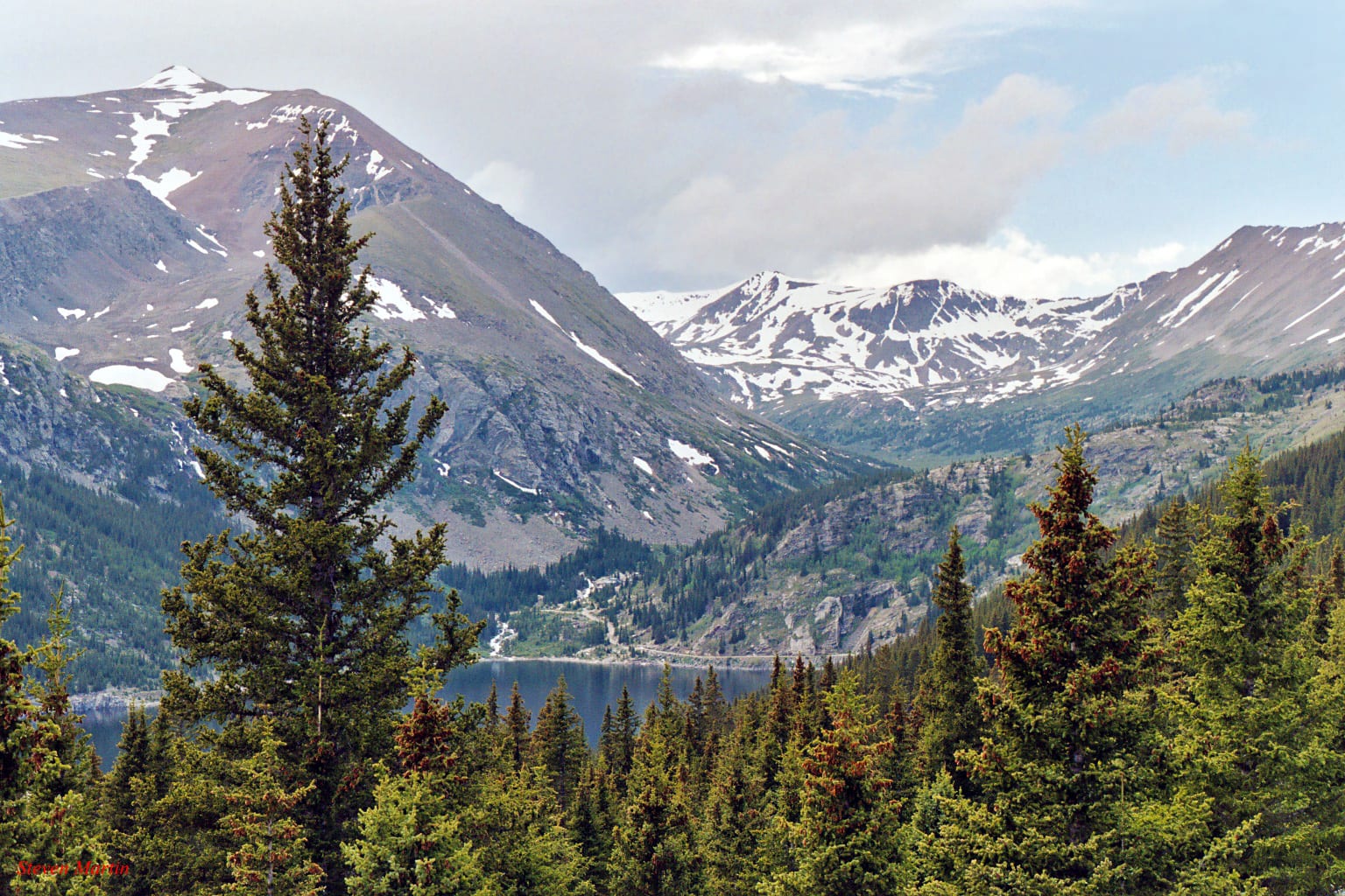 Montgomery Reservoir and Mount Lincoln Colorado
