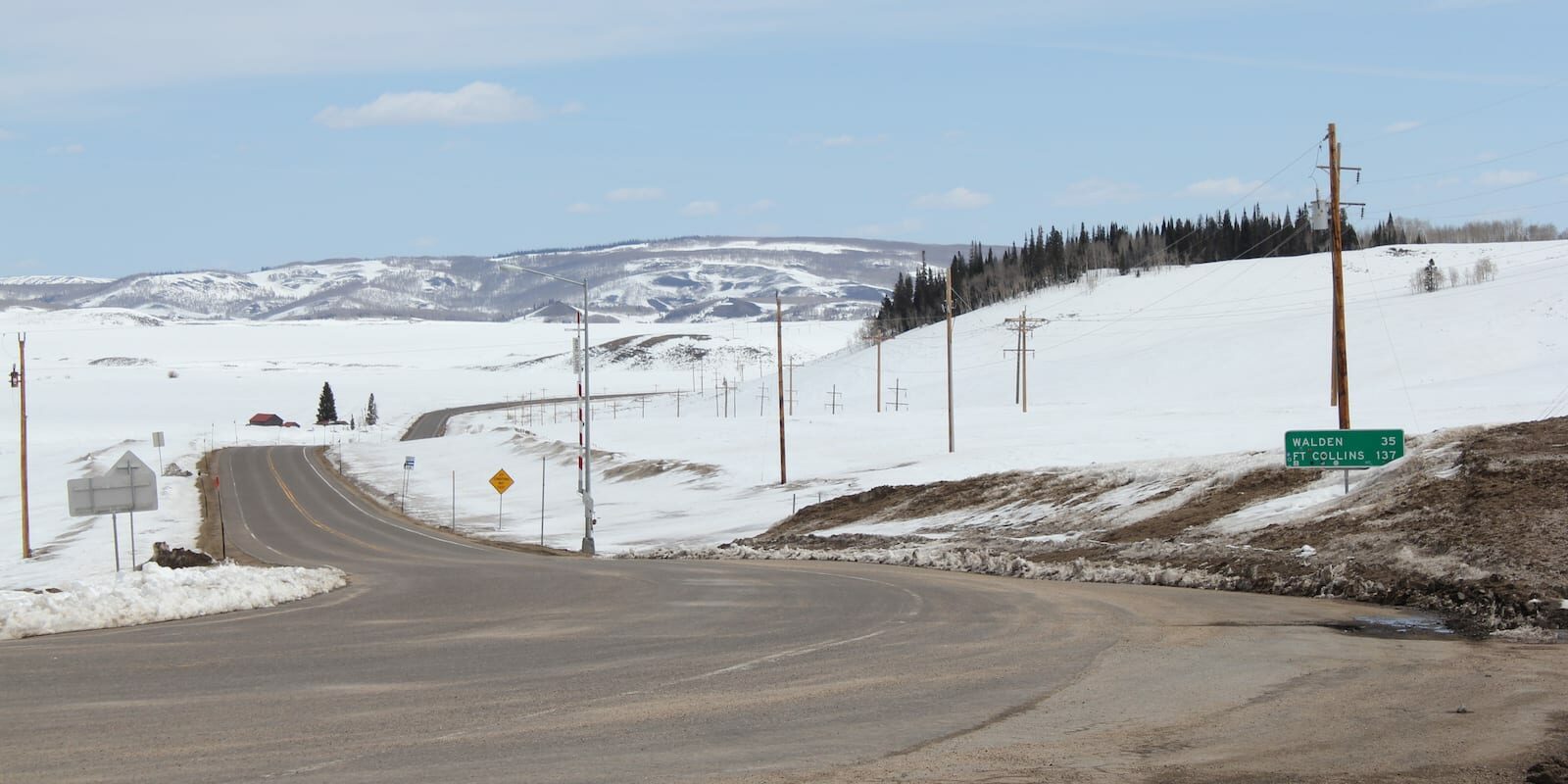 Muddy Pass Junction of Highway 14 Colorado