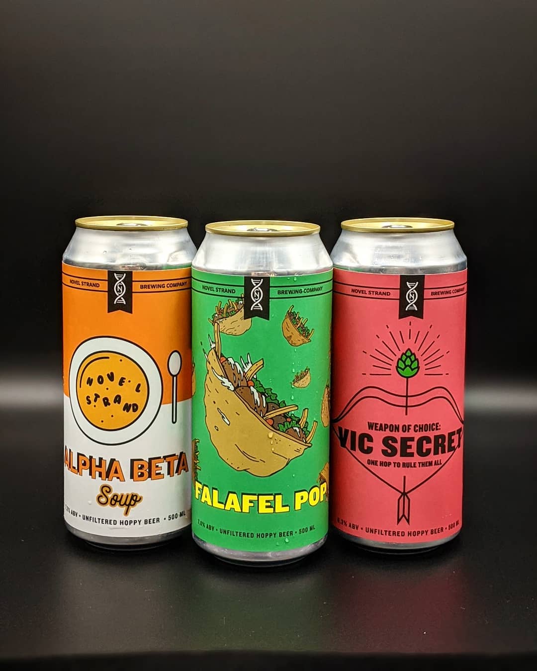 image of novel strand brewing beers