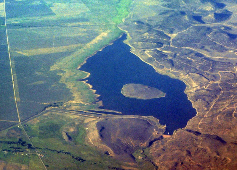 Sanchez Reservoir Southern Colorado Aerial View