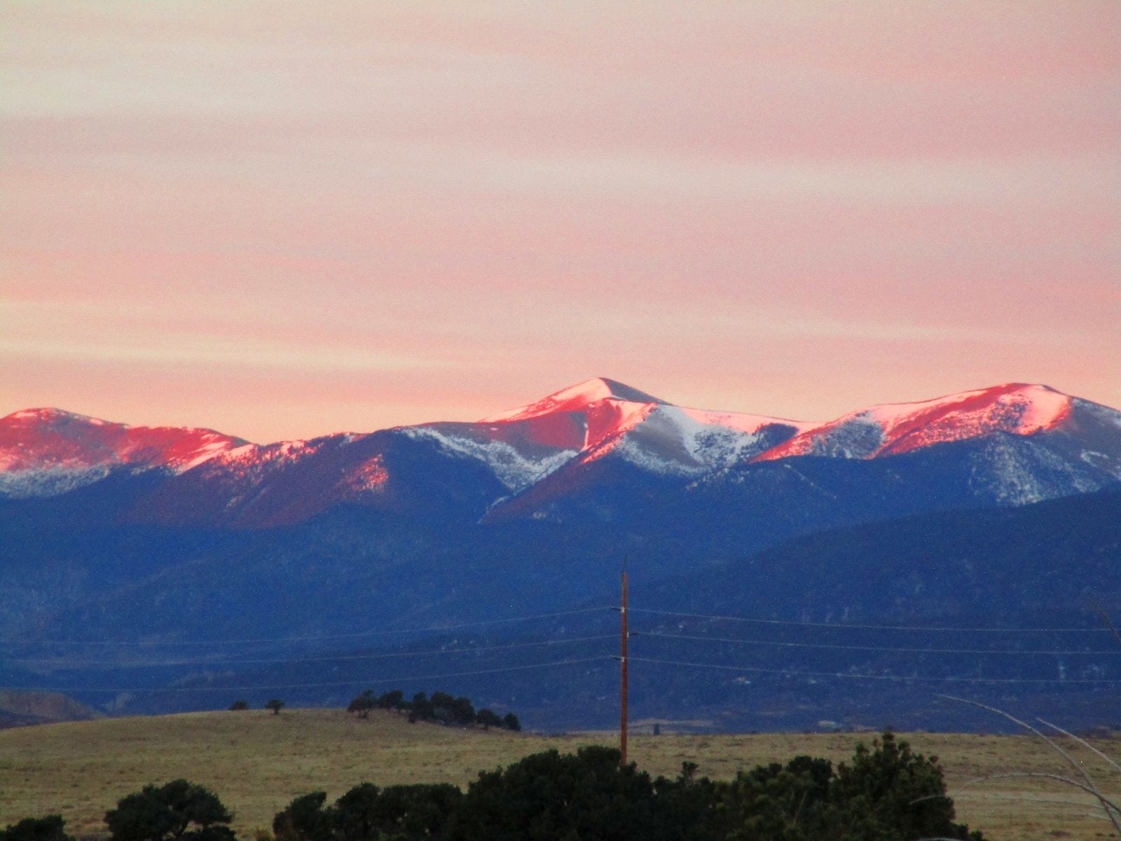 Sangre de Cristos Dawn Alpenglow