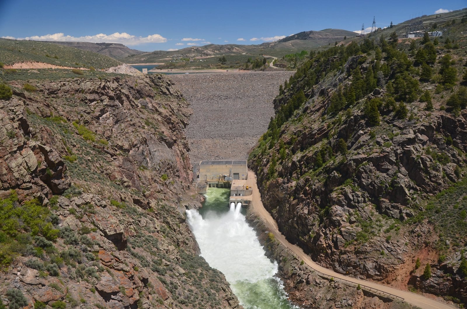 Blue Mesa Dam in Curecanti National Recreation Area