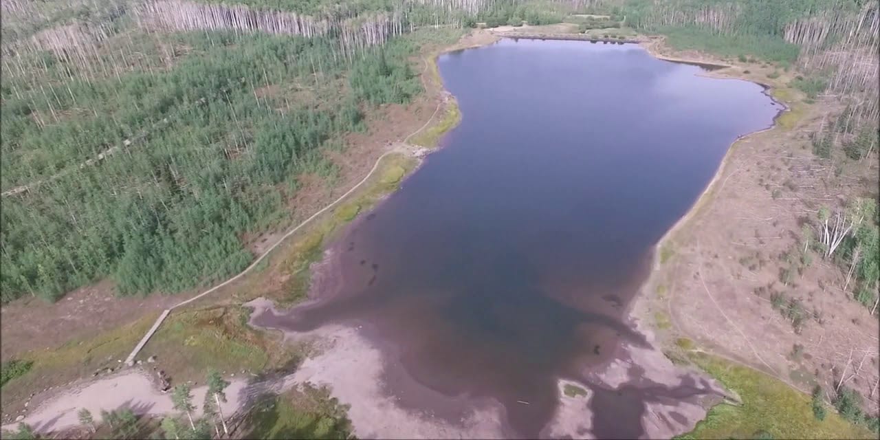 Freeman Reservoir Craig CO Aerial View