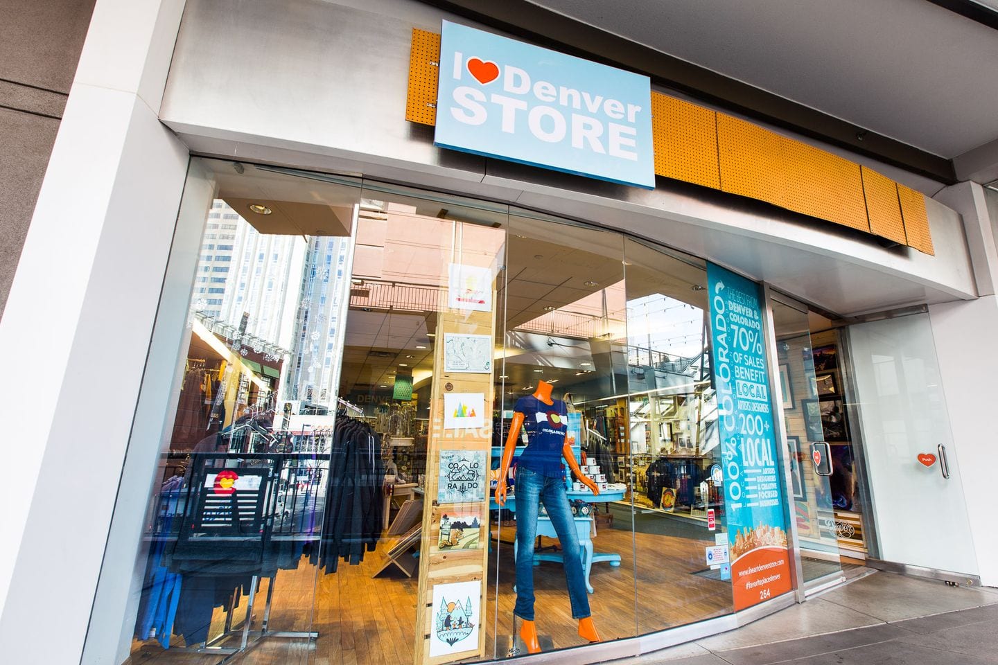 image of the i heart denver store